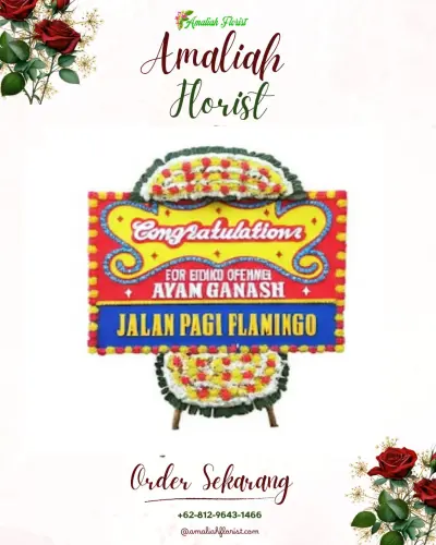 Bunga Papan Congratulation di Harapan Mulya